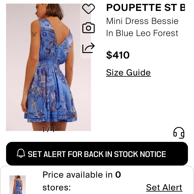 Poupette St Barth Satin, Full Skirt Sundress